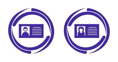 male profile and female profile  Icon vector