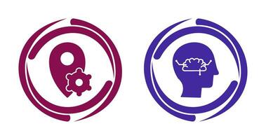 thinking and knowledge  Icon vector