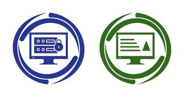 data security and content production Icon vector