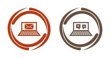 Emails and Online Conversation Icon vector