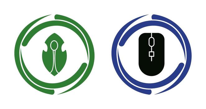 juego personaje y ratón icono vector