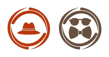 Hat and Hipster Style Icon vector