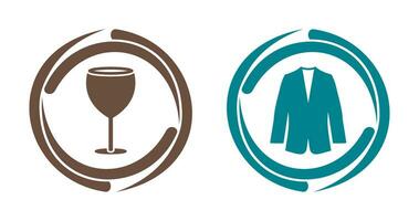 Alcohol and Suit Icon vector