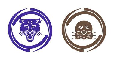 Puma and seal Icon vector