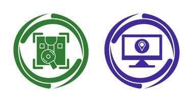 Order Tracking and Location Icon vector