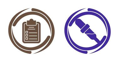 Diagnosis and Dropper Icon vector