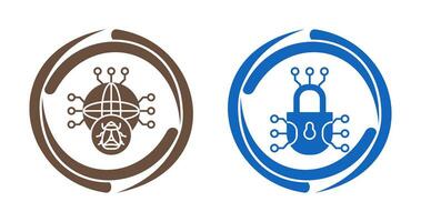 Global Malware and Cyber defence Icon vector