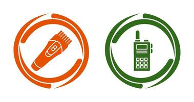 Trimmer and Communication Icon vector