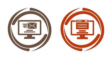 Mail and Web Icon vector