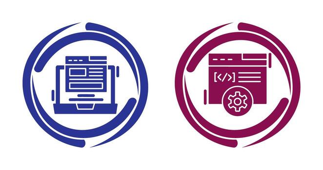 diseño y desarrollo icono vector