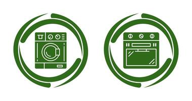 Washing Machine and Stove Icon vector