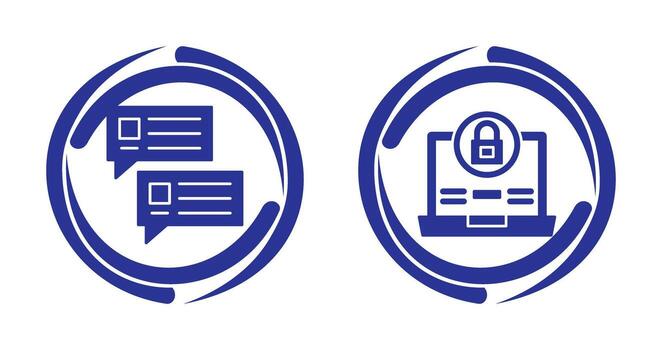 bloquear y proyecto consultante icono vector