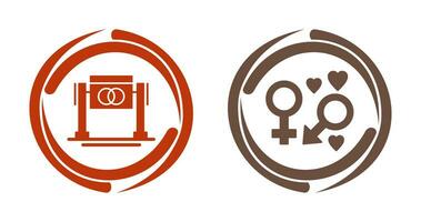 Wedding and Genders Icon vector