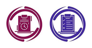 Time Management and Checklist Icon vector