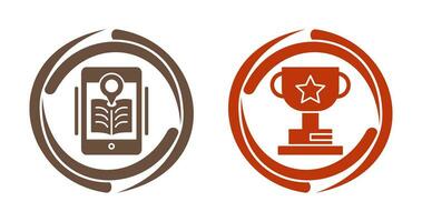 Library and Prize Icon vector