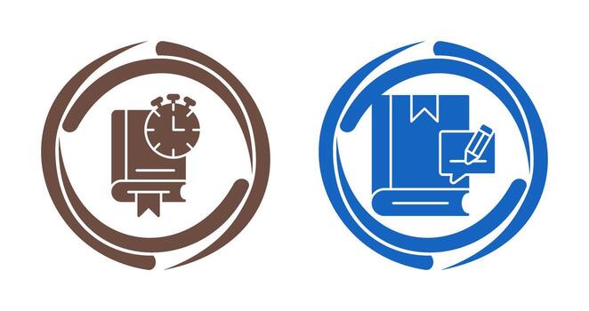 Timer and Editing Icon vector