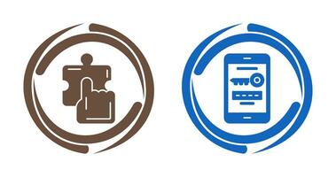 Quick Selection and One Time Password Icon vector