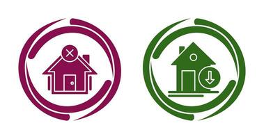Non Verify and Download Icon vector