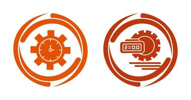 Time Management and Time Management Icon vector