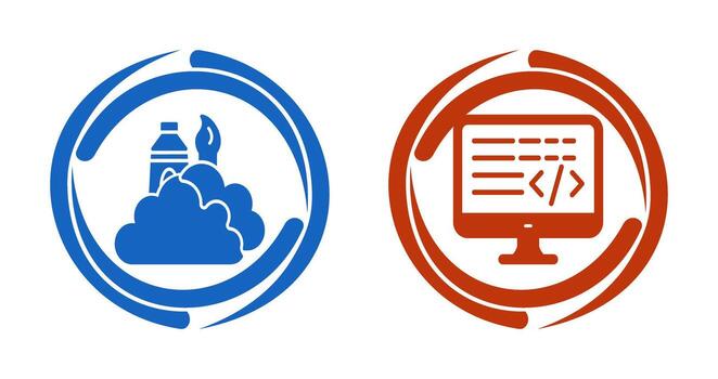 creative and coding Icon vector