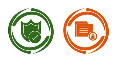 Protection and Data Security Icon vector