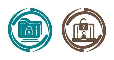 Folder and Access Icon vector