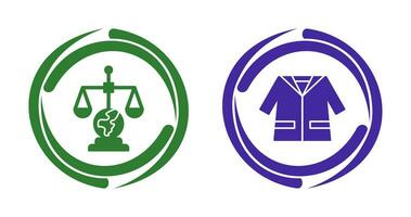 International Law and Suit Icon vector