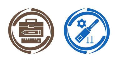 Geometry and Gear Icon vector