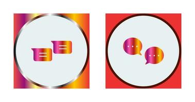 messages and conversation bubbles Icon vector