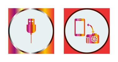 usb cable and transfer images Icon vector