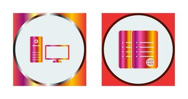 computer and corrupted data  Icon vector