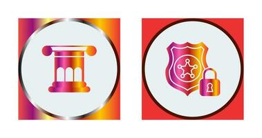 Security Police and Roman Law Icon vector