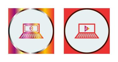 Internet and Play Music Icon vector