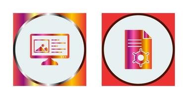 Content Planning and Content Management Icon vector