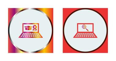 Online Degree and Find on Internet Icon vector