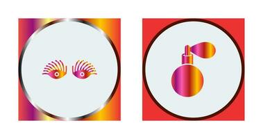 Longlashes and perfume Icon vector