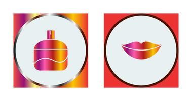 Fragrance and Lips Icon vector