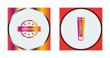 Approved and Creem Icon vector