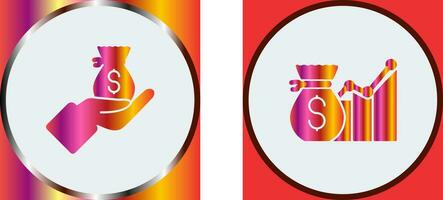 Wage and Email Icon vector