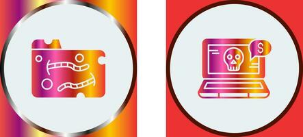 Worm and Online Fraud Icon vector
