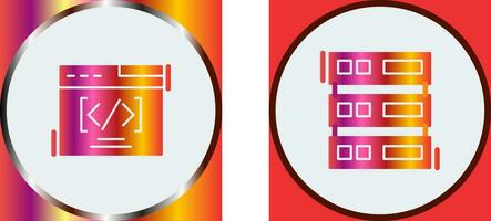 Web Coding ND Server Icon vector