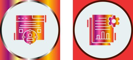 Target Audience and SEO Report Icon vector