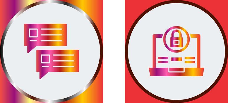 Lock and Project Consulting Icon vector