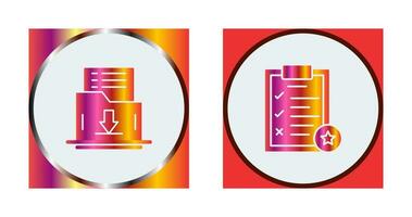 Save List and Task List Icon vector
