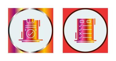 Today to Done Check List and Checkmark Icon vector