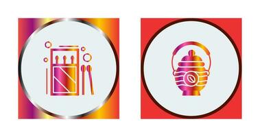 Matches and Teapot Icon vector