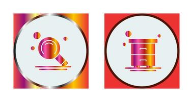 Search and Table Icon vector