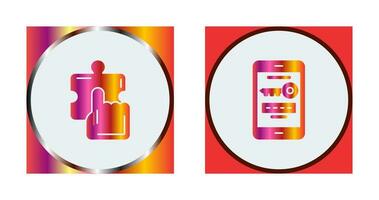 Quick Selection and One Time Password Icon vector