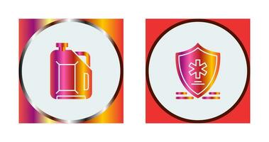 Jerrycan and Medical Symbol Icon vector