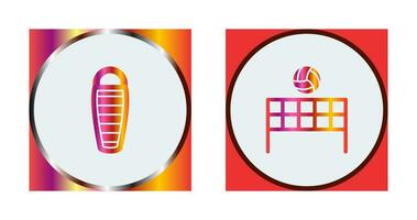 Sleeping Bag and Flash  Icon vector